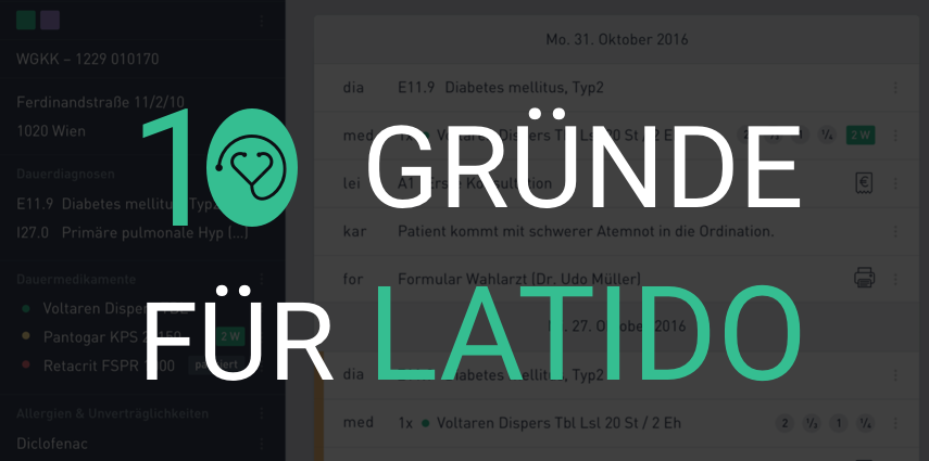 10 Gründe für LATIDO – die Wahlarzt-Software