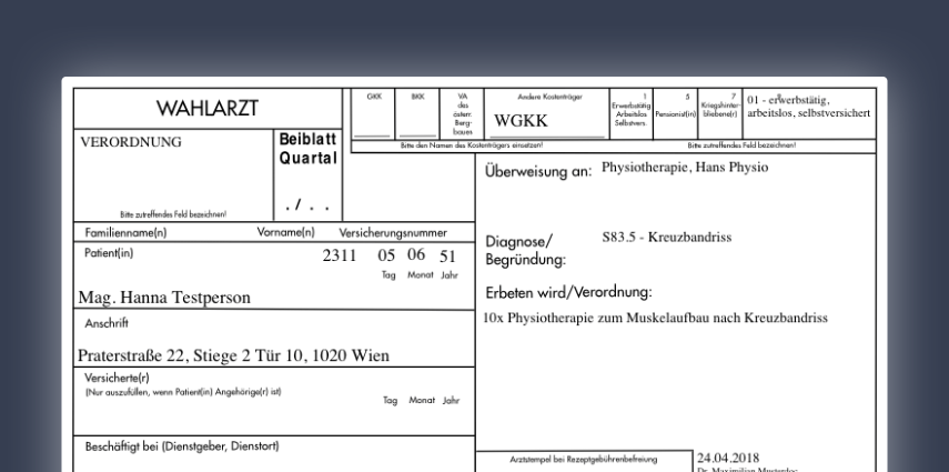 Wahlarzt-Formulare schnell und einfach drucken mit Latido