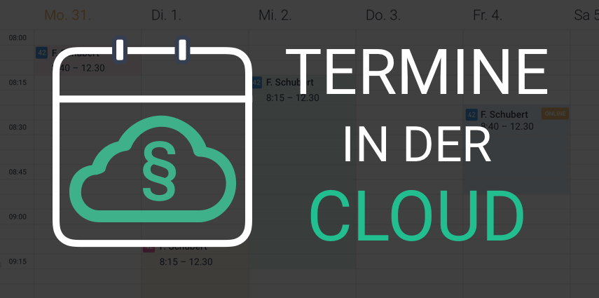 Update Datenschutz #1 – Online-Kalender zur Terminadministration