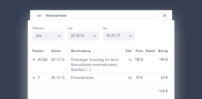 Wahlarzt-Honorarnoten erstellen – die Verrechnung von Latido